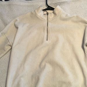 Barely ever worn, white cropped turtle neck sweater!